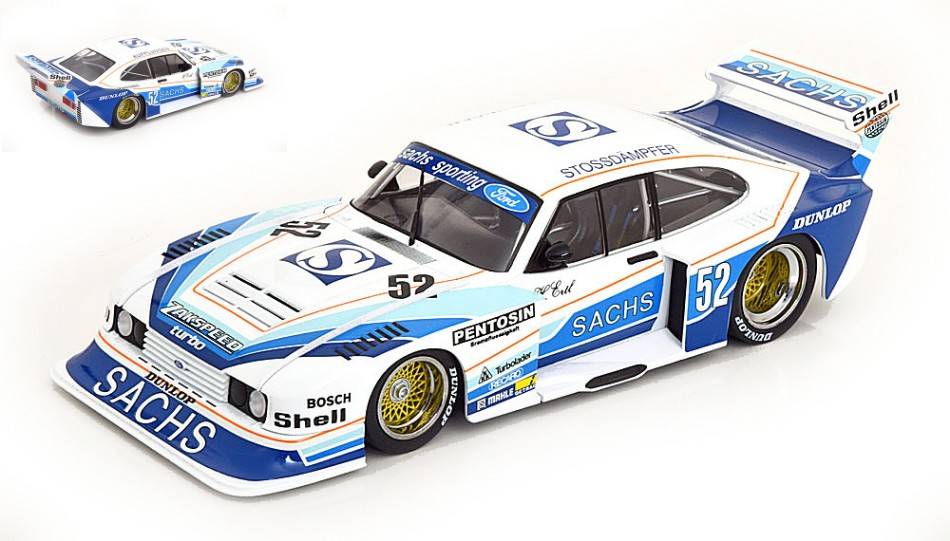 MODÈLE RÉDUIT COMPATIBLE AVEC FORD CAPRI TURBO GR.5 N.52 ZOLDER 1980 H.ERTL 1:18 MODELCARGROUP MCG18801