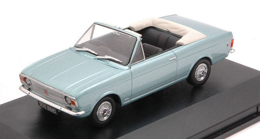 MODELLINO IN SCALA COMPATIBILE CON FORD CORTINA MKII CRAYFORD CONVERTIBLE LIGHT BLUE CANOPY OPEN 1:43 OXFORD OXF43CCC001B