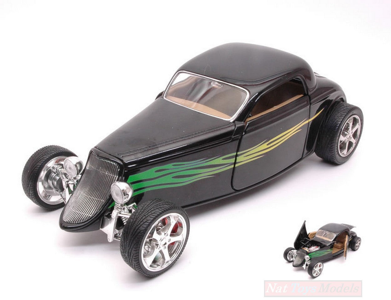 MODELLINO IN SCALA COMPATIBILE CON FORD COUPE' 1923 BLACK 1:18 YAT MING YM92839BK
