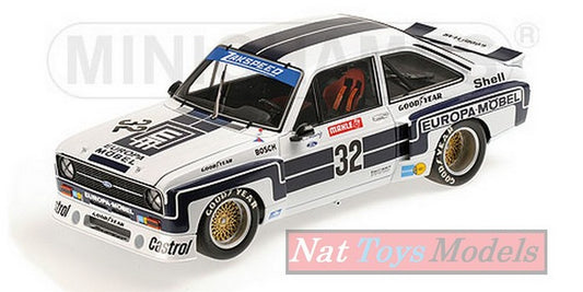 SCALE MODEL COMPATIBLE WITH FORD ESCORT II RS N.32 WINNER DRM NURBURGRING 1976 K.LUDWIG 1:18 MINICHAMPS PM100768432