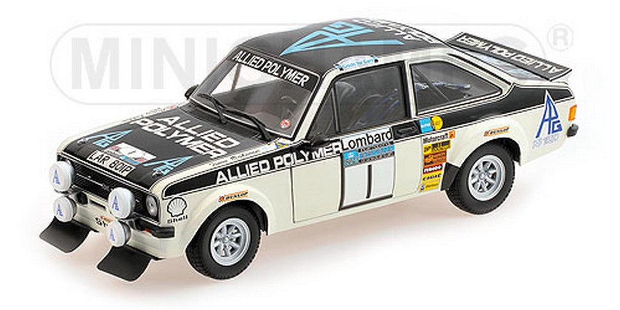 MODELLINO IN SCALA COMPATIBILE CON FORD ESCORT II RS1800 N.1 WINNER RAC RALLY 1975 T.MAKINEN-H.LIDDON 1:18 MINICHAMPS PM10075840
