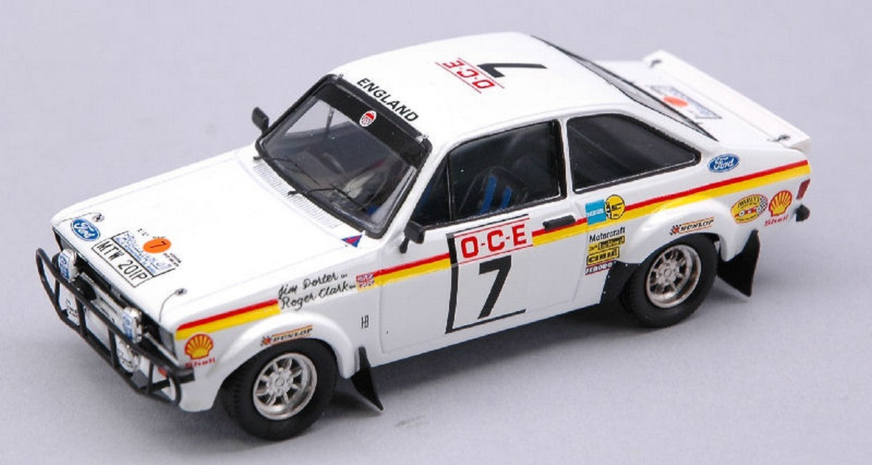 MODELLINO IN SCALA COMPATIBILE CON FORD ESCORT MK II N.7 MAROC 76 1:43 TROFEU TF10217