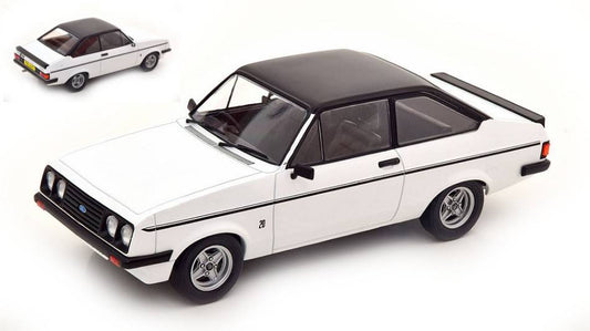 SCALE MODEL COMPATIBLE WITH FORD ESCORT MK II RS 200 WHITE/MATT BLACK 1:18 MODELCARGROUP MCG18248