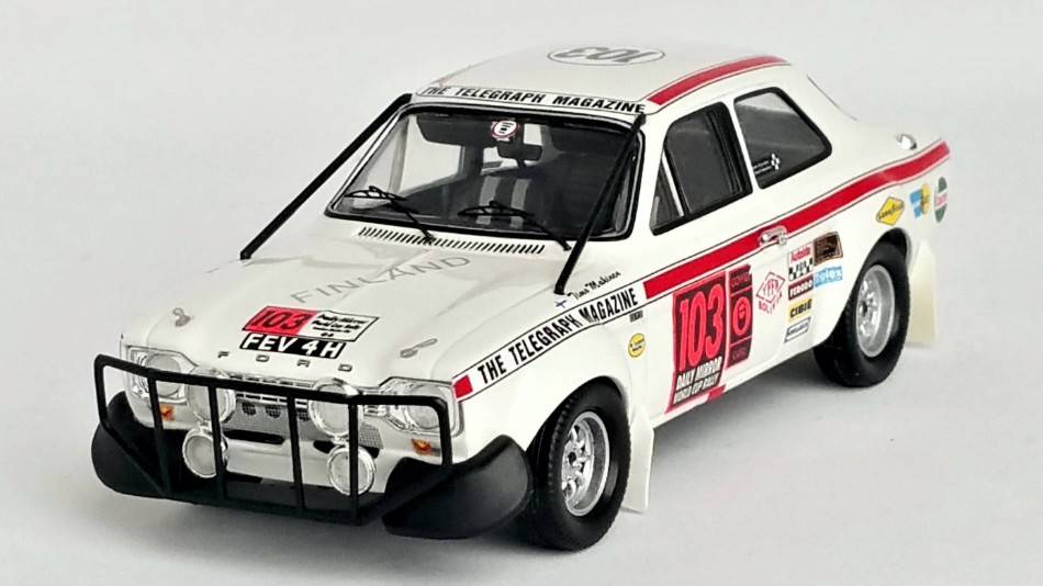 MODELLINO IN SCALA COMPATIBILE CON FORD ESCORT MK1 5th LONDON-MEXICO 1970 MAKINEN/STAEPELAERE 1:43 TROFEU TFRRMRS07
