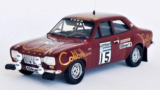 MODELE REDUIT COMPATIBLE AVEC FORD ESCORT MK1 N.15 RAC RALLY 1974 ALEN/WHITE 1:43 TROFEU TFRRUK85