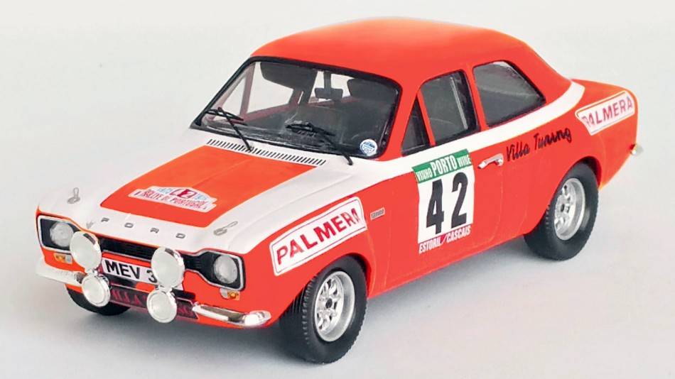 MODÈLE RÉDUIT COMPATIBLE AVEC FORD ESCORT MK1 RALLYE DU PORTUGAL 1975 LEZAMA/ARNAIZ 1:43 TROFEU TFRRAL126