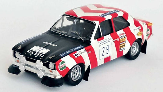 MODÈLE RÉDUIT COMPATIBLE AVEC FORD ESCORT MK1 RAC RALLY 1970 MAKINEN/LIDDON 1:43 TROFEU TFRRUK76