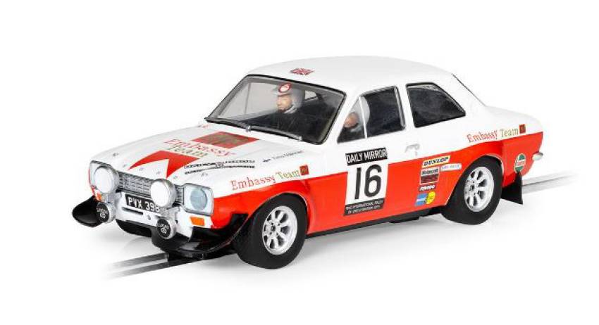 MODELLINO IN SCALA COMPATIBILE CON FORD ESCORT MK1 RAC RALLY 1971 SLOT 1:32 SCALEXTRIC C4324