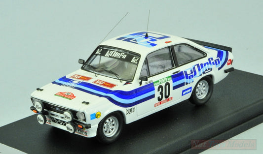 MODELLINO IN SCALA COMPATIBILE CON FORD ESCORT MK2 N.30 RALLY OF PORTUGAL 1980 CUNHA-BARRETO 1:43 TROFEU TFRRAL82