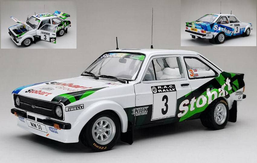 MODÈLE RÉDUIT COMPATIBLE AVEC FORD ESCORT MKII RS 1800 N.3 WINNER RAC 2008 WILSON-MILLINGTON 1:18 SUNSTAR SS4852