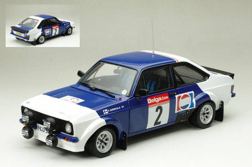 MODELE REDUIT COMPATIBLE AVEC FORD ESCORT MKII RS1800 N.2 CIRCUIT DES ARDENNES AIRIKKALA-PIRONEN 1:18 SUNSTAR SS4662