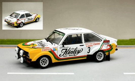 MODÈLE RÉDUIT COMPATIBLE AVEC FORD ESCORT MKII RS1800 N.3 2ème RALLYE D'YPRES 1978 STAEPELAERE-FRANS.1:18 SUNSTAR SS4664