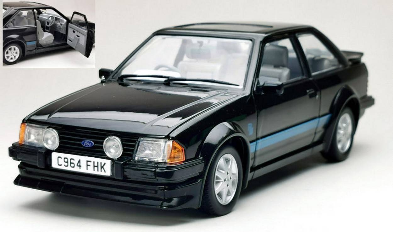 SCALE MODEL COMPATIBLE WITH FORD ESCORT MKIII RS TURBO DRIVEN BY LADY DIANA BLACK 1:18 SUNSTAR SS4964R