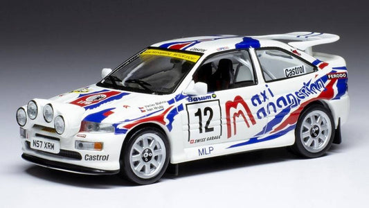 MODELE REDUIT COMPATIBLE AVEC FORD ESCORT RS COSWORTH N.12 RALLY BOHEMIA 1997 BLAHNA/HRUBY 1:43 IXO MODEL RAC415B