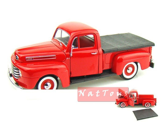 MODELLINO IN SCALA COMPATIBILE CON FORD F 1 PICK UP 1948 RED 1:18 YAT MING YM92218RD