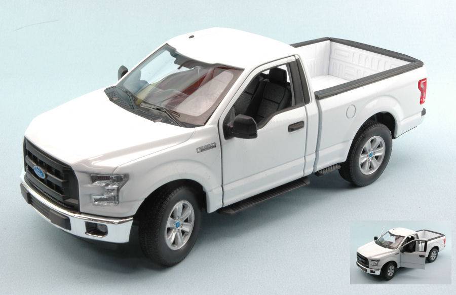 MODELLINO IN SCALA COMPATIBILE CON FORD F-150 XL 13ma SERIE 2016 WHITE 1:24 WELLY WE4063W
