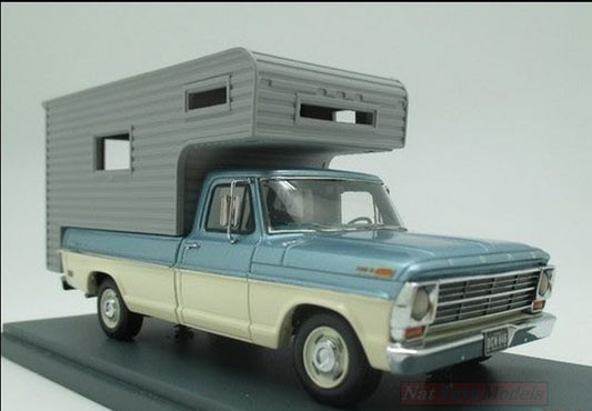 MODELLINO IN SCALA COMPATIBILE CON FORD F100 1968 CAMPER 1:43 NEO SCALE MODELS NEO44849