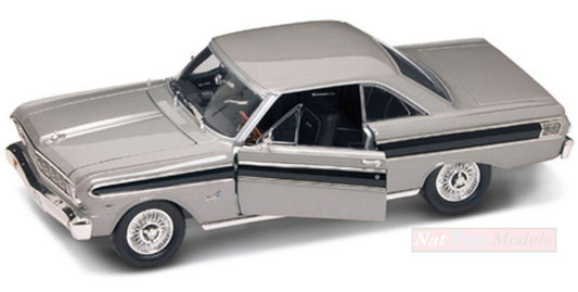MODELLINO IN SCALA COMPATIBILE CON FORD FALCON 1964 SILVER 1:18 LUCKY DIE CAST LDC92708S