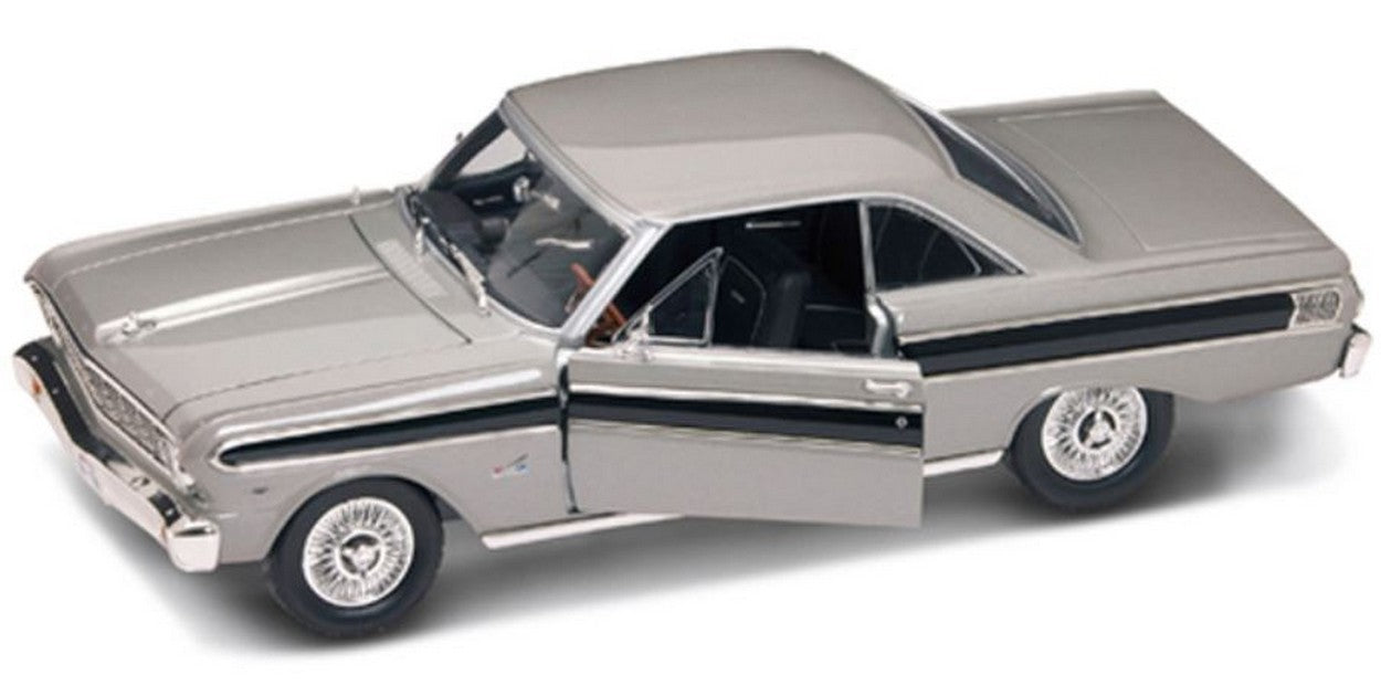 MODELLINO IN SCALA COMPATIBILE CON FORD FALCON 1964 SILVER 1:18 YAT MING YM92708S