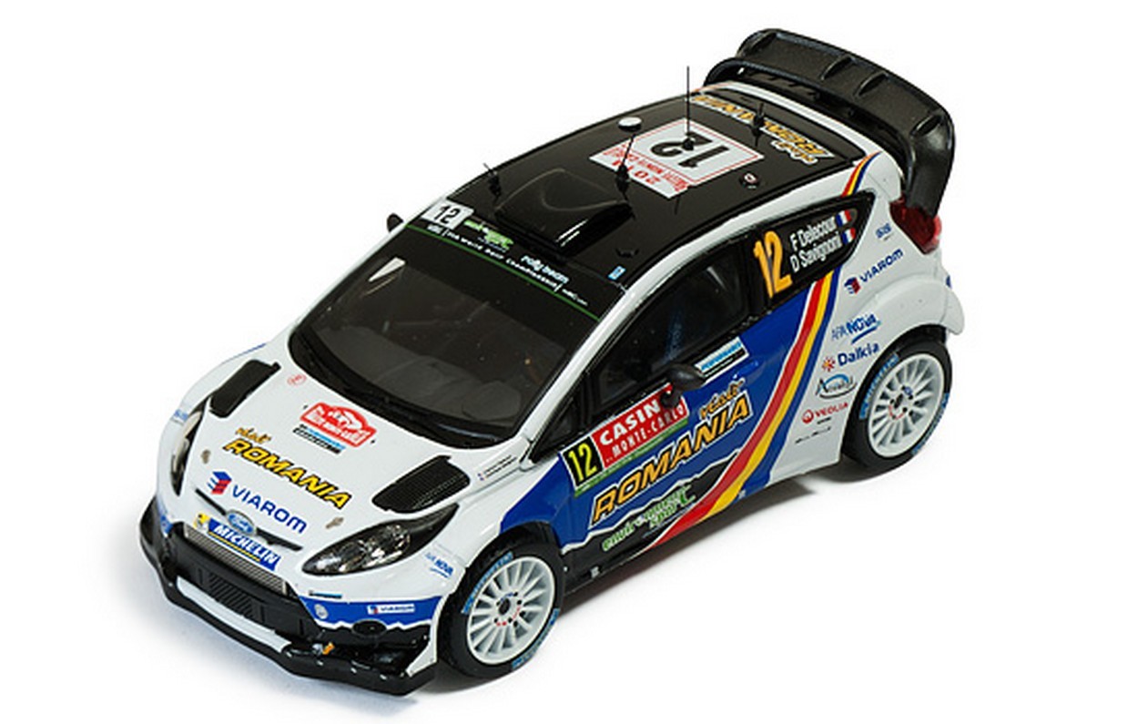 MODELLINO IN SCALA COMPATIBILE CON FORD FIESTA N.12 RETIRED MONTE CARLO 2014 F.DELECOUR-D.SAVIGNONI 1:43 IXO MODEL RAM571