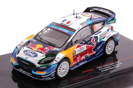 MODELE REDUIT COMPATIBLE AVEC FORD FIESTA N.16 RALLYE DE CROATIE 2021 FOURMAUX/JAMOUL 1:43 IXO MODEL RAM819A
