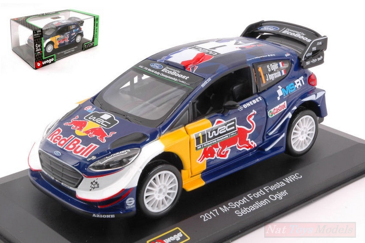 MODELE REDUIT COMPATIBLE AVEC FORD FIESTA WRC 2017 N.1 S.OGIER-J.INGRASSIA 1:32 BURAGO BU41051