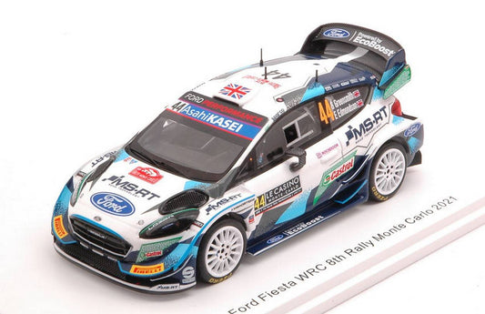 MODELLINO IN SCALA COMPATIBILE CON FORD FIESTA WRCM N.44 MONTE CARLO 2021 G.GREENSMITH-E.EDMONDSON 1:43 SPARK MODEL S6587