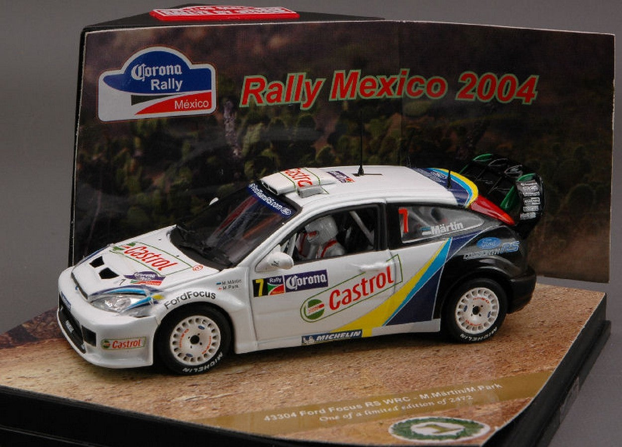 MODELLINO IN SCALA COMPATIBILE CON FORD FOCUS N.7 MEXICO 2004 1:43 VITESSE VE43304