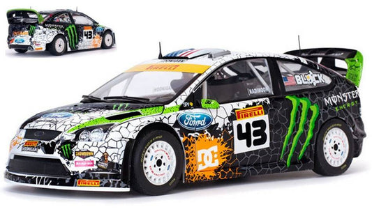 MODÈLE RÉDUIT COMPATIBLE AVEC FORD FOCUS RS N.43 RALLYE ST PETERSBOURG 2010 KEN BLOCK 1:18 SUNSTAR SS3957