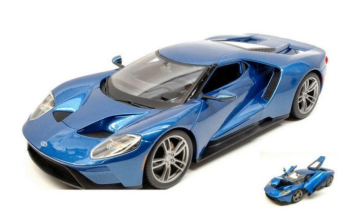 MODELLINO IN SCALA COMPATIBILE CON FORD GT 2017 METALLIC BLUE 1:18 MAISTO MI31384B