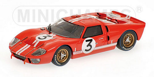 MODELLINO IN SCALA COMPATIBILE CON FORD GT40 MKII N.3 LM 1966 GOURNEY/GRANT 1:43 MINICHAMPS PM400668403