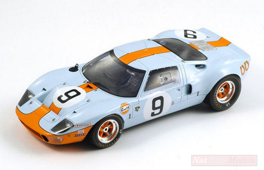 SCALE MODEL COMPATIBLE WITH FORD GT40 N.9 WINNER LM 1968 P.RODRIGUEZ-L.BIANCHI 1:18 SPARK S18LM68
