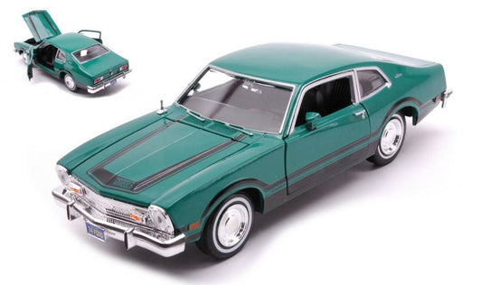 MODELLINO IN SCALA COMPATIBILE CON FORD MAVERICK GRABBER 1974 GREEN/BLACK 1:24 MOTORMAX MTM73332GN