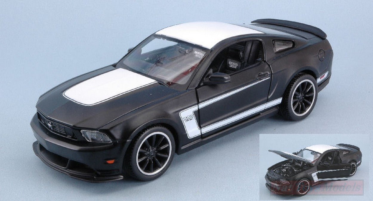MODELLINO IN SCALA COMPATIBILE CON FORD MUSTANG BOSS 302 (DULL BLACK COLLECTION) 1:24 MAISTO MI31269Z