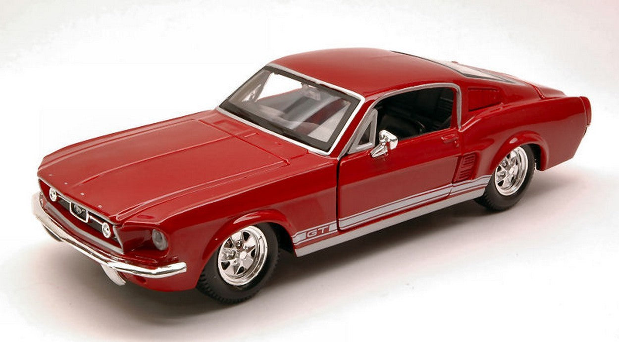 MODELLINO IN SCALA COMPATIBILE CON FORD MUSTANG GT 1967 RED 1:24 MAISTO MI31260R