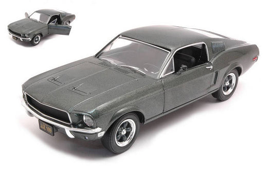MODELLINO IN SCALA COMPATIBILE CON FORD MUSTANG GT 1968 METALLIC GREEN 1:24 GREENLIGHT GREEN84038