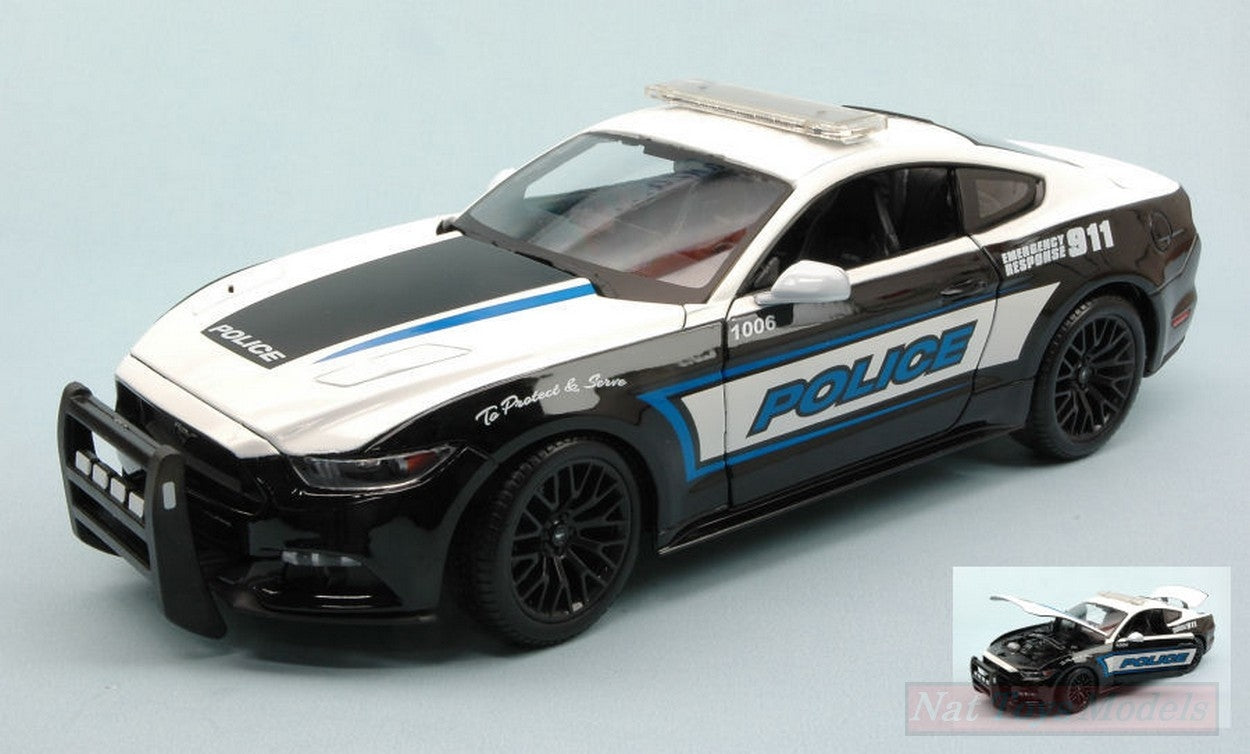 SCALE MODEL COMPATIBLE WITH FORD MUSTANG GT POLICE USA 1:18 MAISTO MI31397