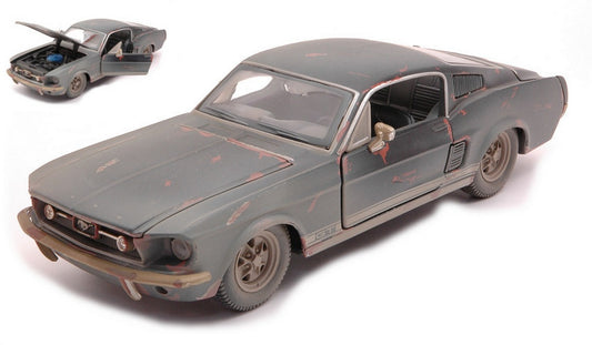 SCALE MODEL COMPATIBLE WITH FORD MUSTANG OLD FRIENDS 1967 DIRTY VERSION BLACK 1:24 MAISTO MI32142