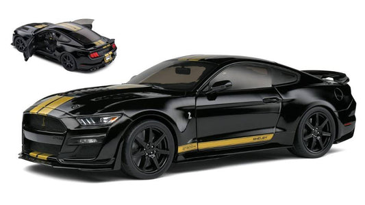 SCALE MODEL COMPATIBLE WITH FORD MUSTANG SHELBY GT500H COUPE 2023 BLACK 1:18 SOLID SL1805910