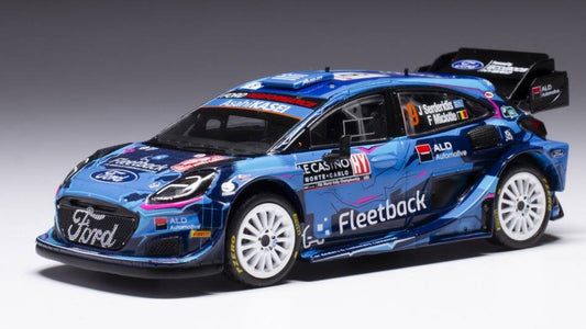 MODELE REDUIT COMPATIBLE AVEC FORD PUMA RALLY1 N.9 WRC RALLY MONTE CARLO 2022 SERDERIDIS/MICLOTTE 1:43 IXO MODEL RAM881