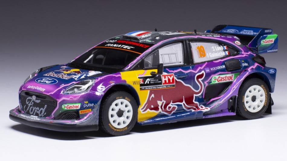 MODELE REDUIT COMPATIBLE AVEC FORD PUMA WRC N.19 RALLY ACROPOLIS 2022 LOEB/ISABELLE 1:43 IXO MODEL RAM871