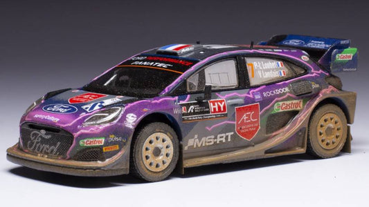 MODELE REDUIT COMPATIBLE AVEC FORD PUMA WRC N.7 RALLY ACROPOLIS 2022 LOUBET/LANDAIS 1:43 IXO MODEL RAM870