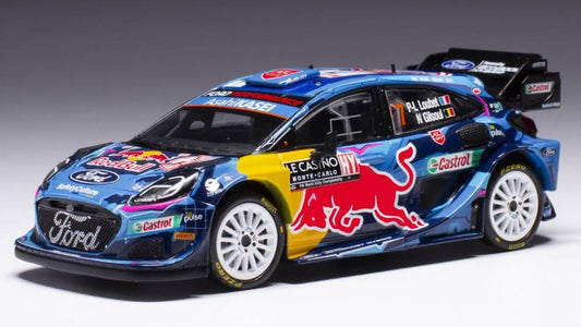 MODELE REDUIT COMPATIBLE AVEC FORD PUMA WRC N.7 RALLYE MONTE CARLO 2023 LOUBET/GILSOUL 1:43 IXO MODEL RAM880