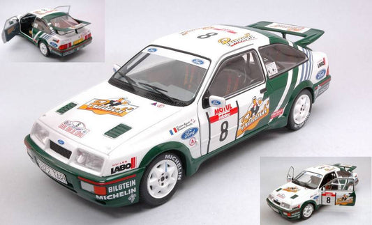 MODÈLE RÉDUIT COMPATIBLE AVEC FORD SIERRA COSWORTH N.8 TOUR DE CORSE 1988 D.AURIOL-B.OCCELLI 1:18 SOLID SL1806102