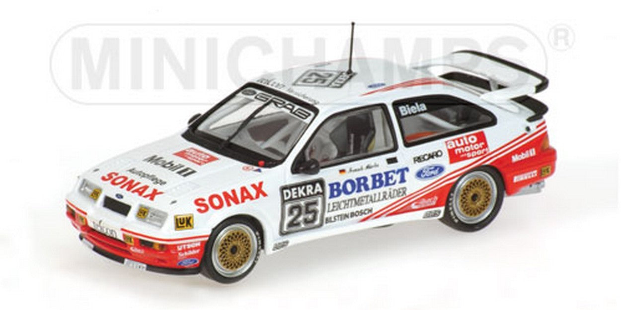 MODÈLE RÉDUIT COMPATIBLE AVEC FORD SIERRA RS 500 N.25 DTM 89 1:43 MINICHAMPS PM430898025
