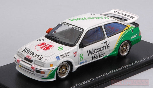 MODELLINO IN SCALA COMPATIBILE CON FORD SIERRA RS RS500 COSWORTH N.8 WINNER MACAU G.RACE 1989 T.HARVEY 1:43 SPARK MODEL S43MC89