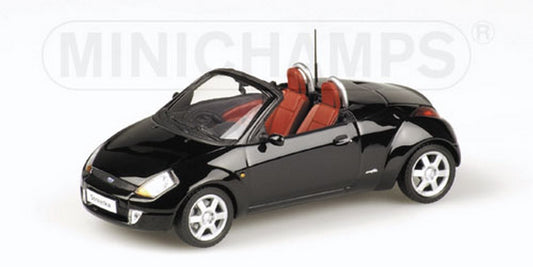 MODELLINO IN SCALA COMPATIBILE CON FORD STREET KA 2003 OPEN BLACK 1:43 MINICHAMPS PM400086431