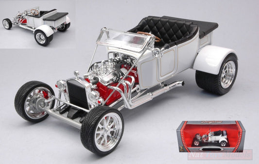 MODELLINO IN SCALA COMPATIBILE CON FORD T-BUCKET ROADSTER STREET ROAD VERSION WHITE 1:18 YAT MING LDC92828W