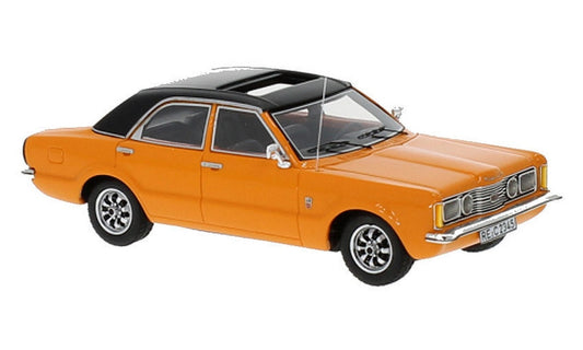 MODELLINO IN SCALA COMPATIBILE CON FORD TAUNUS GXL ORANGE/BLACK 1:43 NEO SCALE MODELS NEO45134