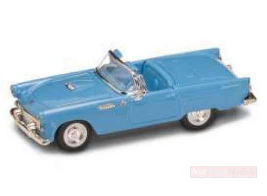 MODELLINO IN SCALA COMPATIBILE CON FORD THUNDERBIRD CONVERTIBLE 1955 BLUE 1:43 LUCKY DIE CAST LDC94228BL